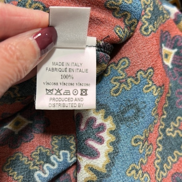 ANTHROPOLOGIE ILLYRIAN TUNIC DRESS BY OTTOD'AME Multi Geo Print Sz 8 Petite - Picture 14 of 16